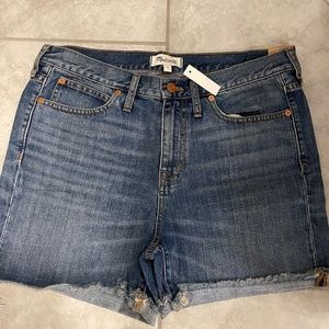 MADEWELL NEW Denim Boyshorts  Waist 30